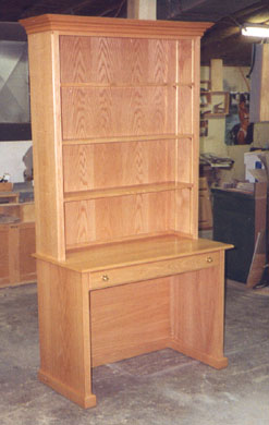 Natural oak desk